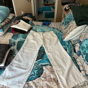 Ralph Lauren casual white flared leg pants